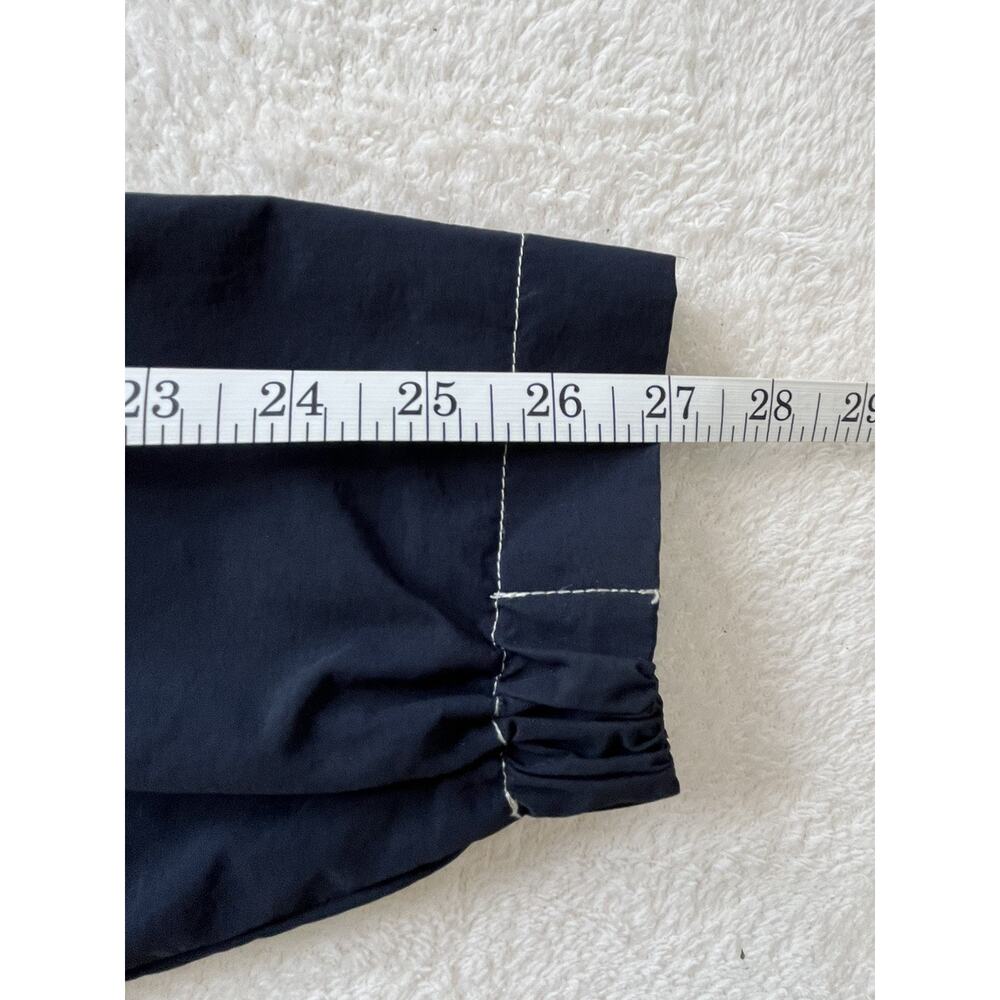 Nautica Men’s M Blue Purple White Colorblock Sailing Jacket Corduroy Nylon Hood - Picture 6 of 7